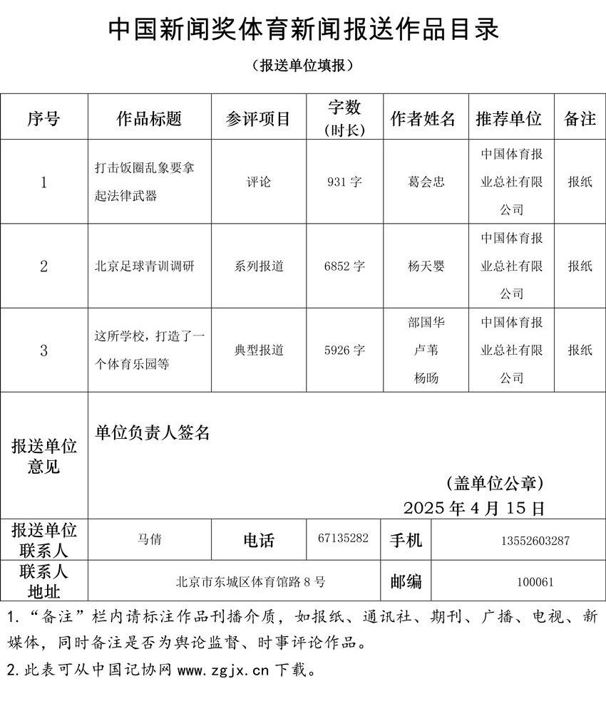 附件3：中国新闻奖体育新闻报送作品目录.jpg